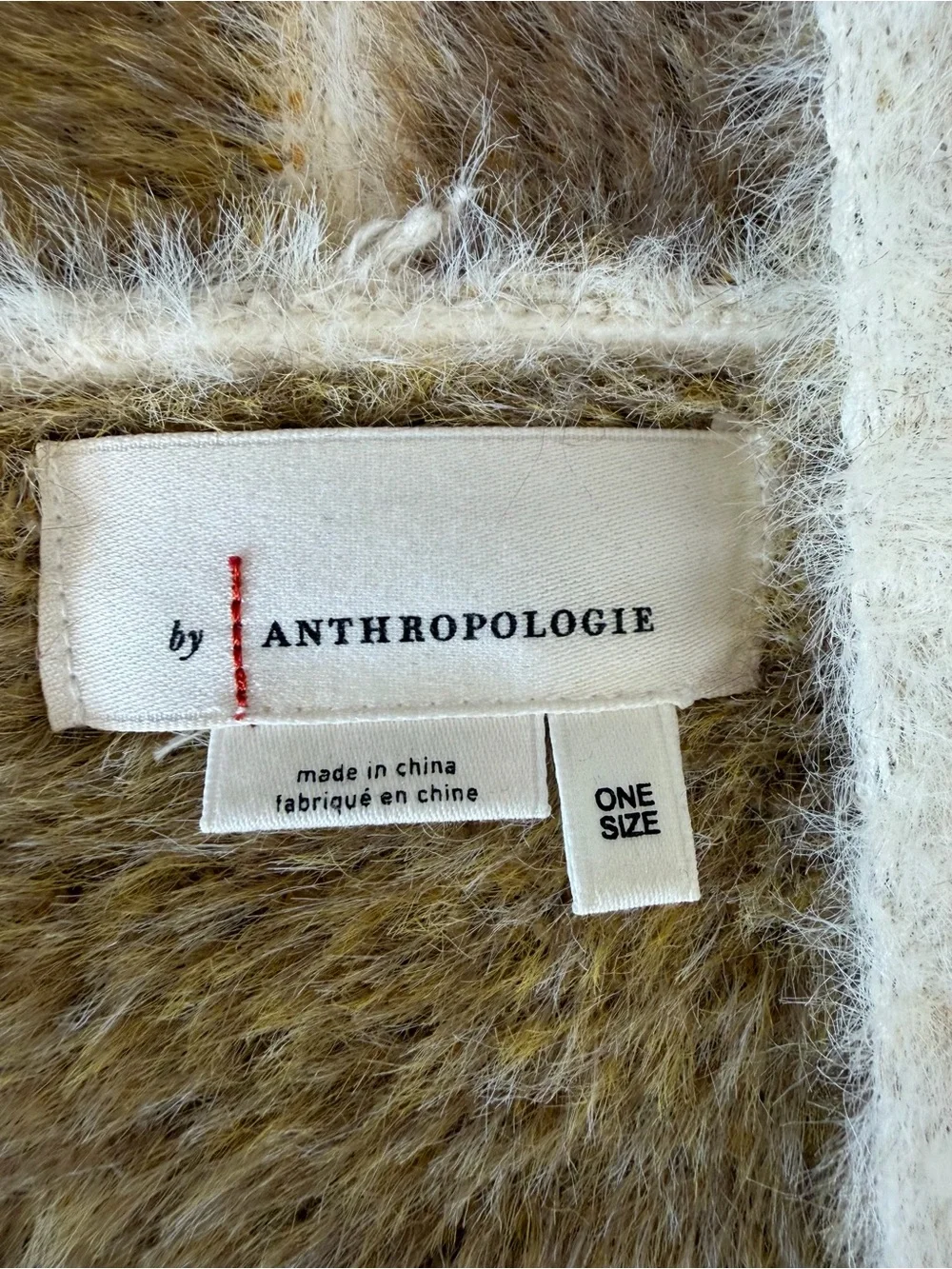 Anthropologie Colorblocked Eyelash Cardigan One Size - Picture 8 of 11
